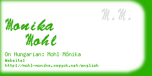 monika mohl business card